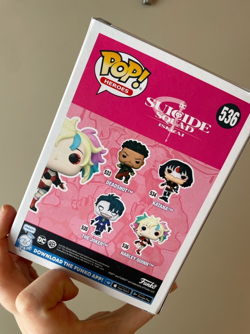 Funko Pop! Harley Quinn from the DC Suicide Squad Isekai #536 - Picture 4 of 4